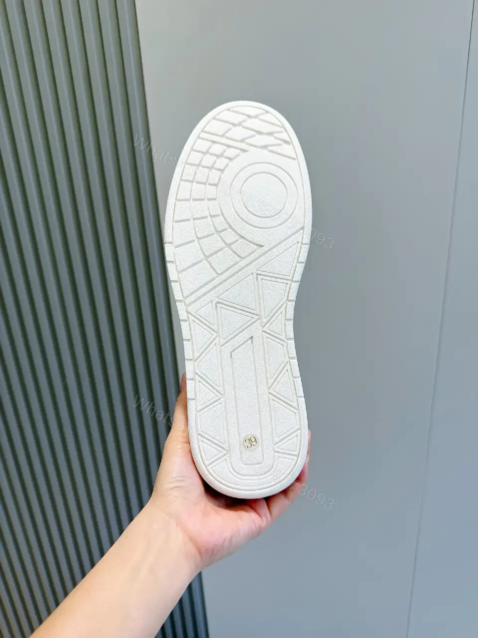 View 9 of White Leather Sneakers Minimalist Style 1:1 Comfort Prada Inspired