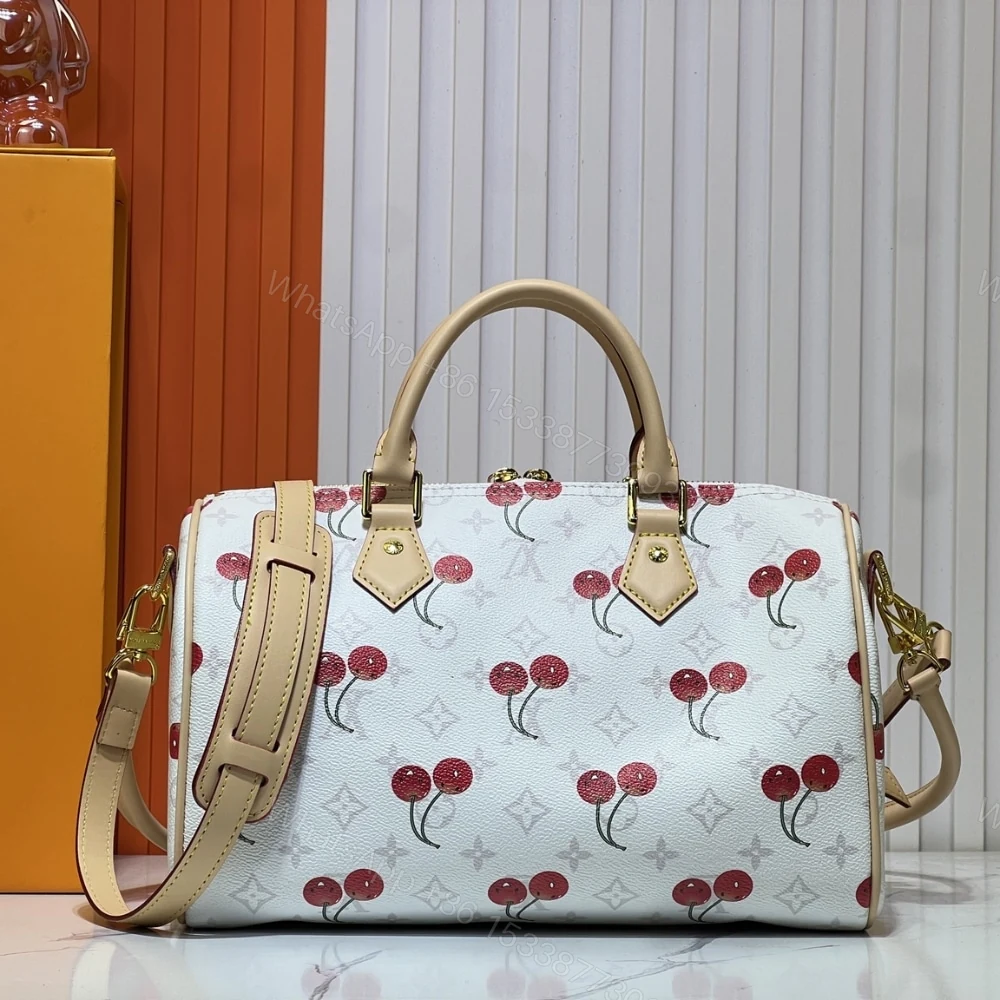 View 3 of Louis Vuitton X Takashi Murakami Monogram Cerise Speedy 30 White 30Cm