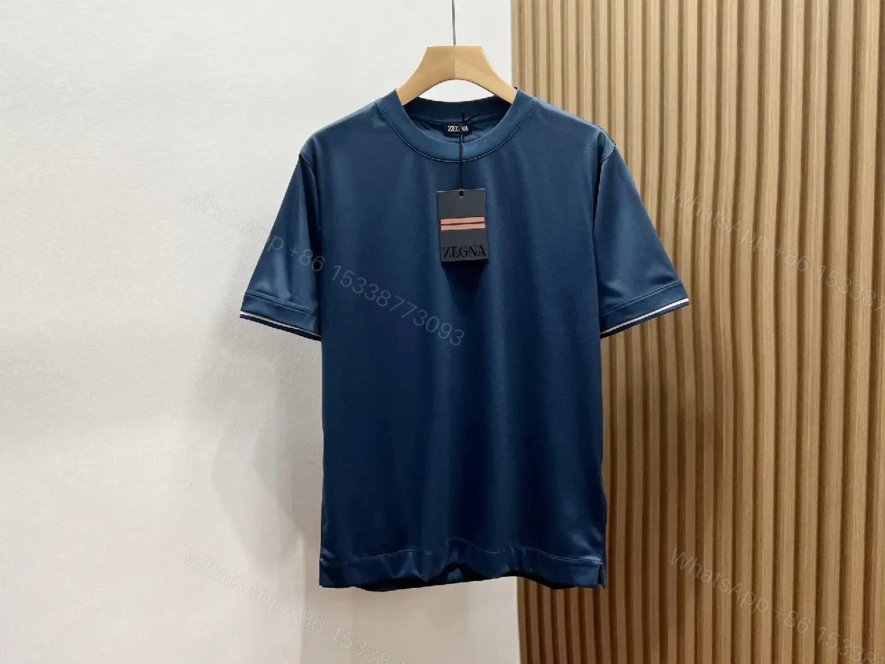 View 2 of Structured Minimal Knit Tee: Premium, Relaxed Fit, Durable Comfort