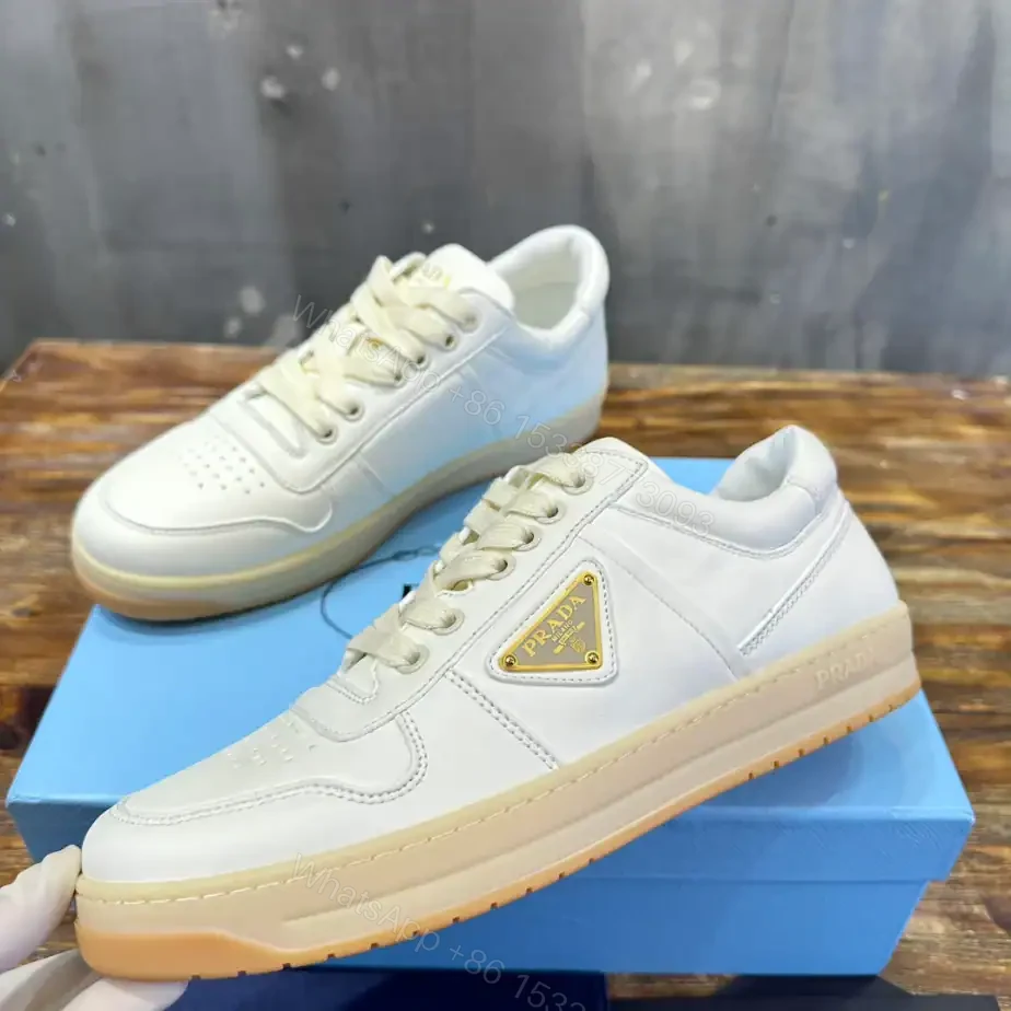 View 10 of PRADA DOWNTOWN NAPPA LEATHER SNEAKERS – PRD030