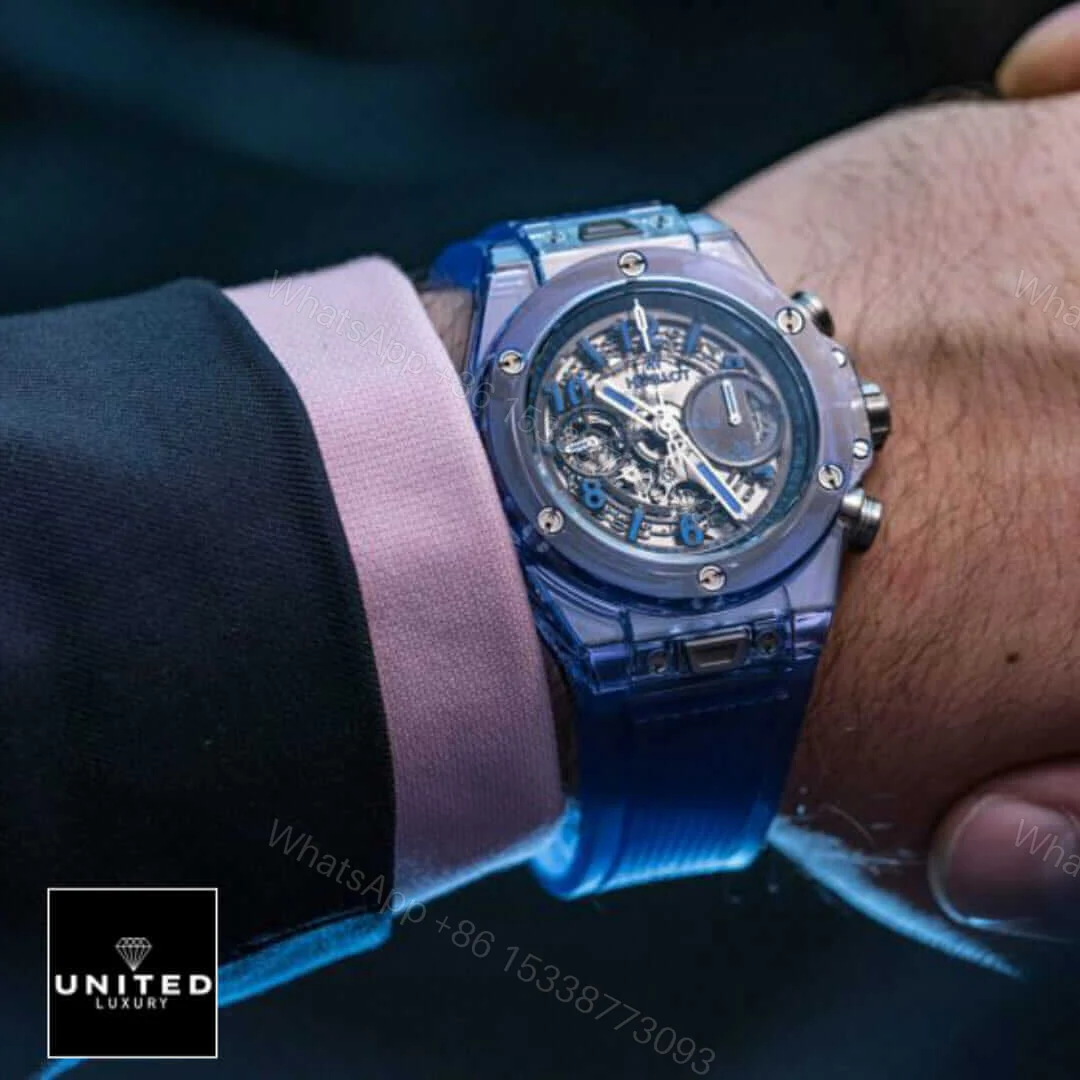 View 9 of Hublot Blue Sapphire Replica