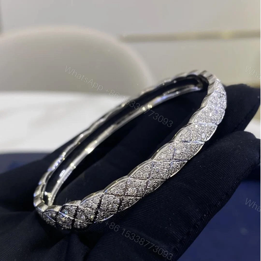 View 6 of Pure 18K Gold COCO Crush Bracelet with Full Diamonds