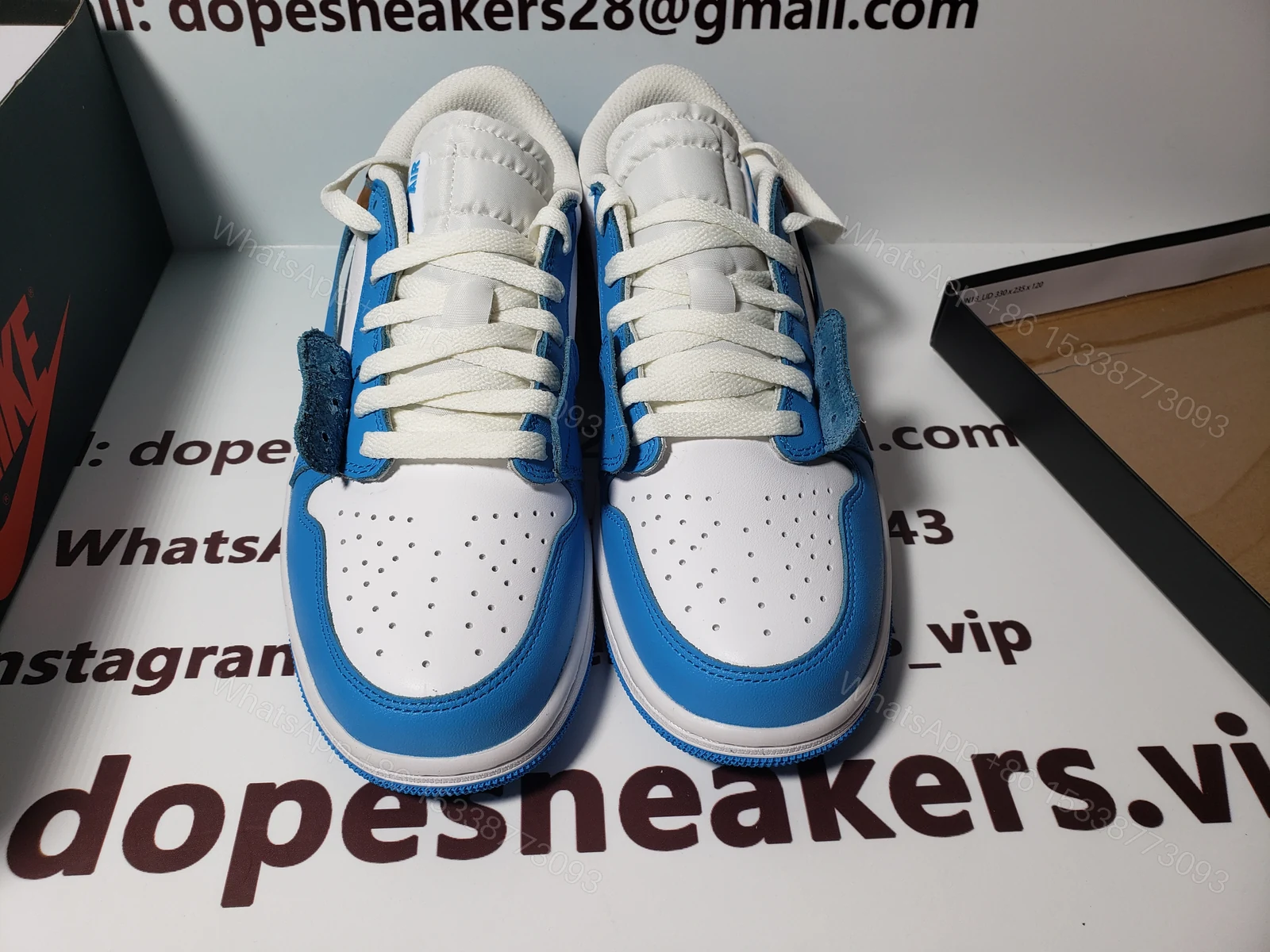 (OG)Off White x Air Jordan 1 low “UNC”ZC0790-148 — view 2