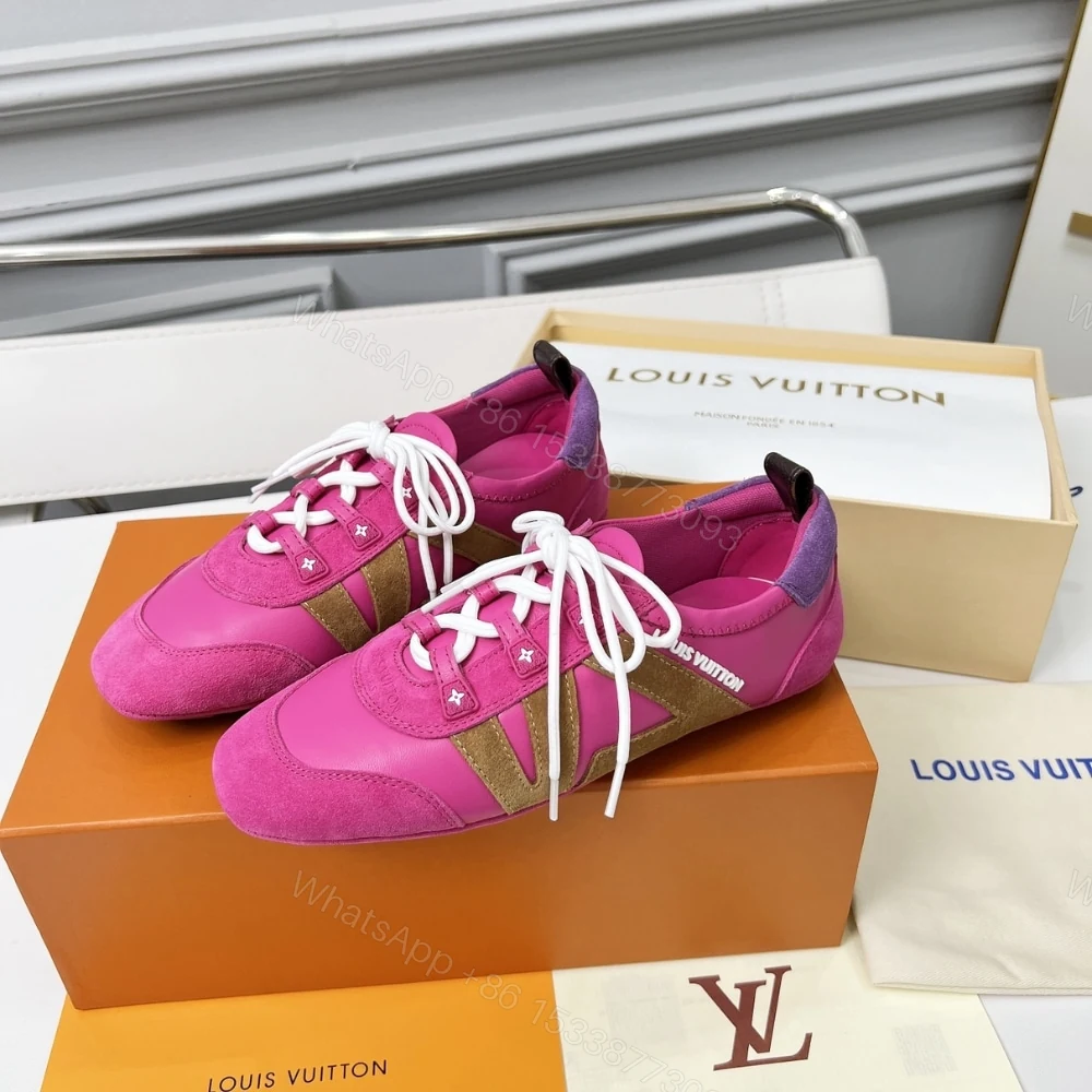 View 5 of Louis Vuitton LV Sneakerina Fuchsia Pink 1AHNEE