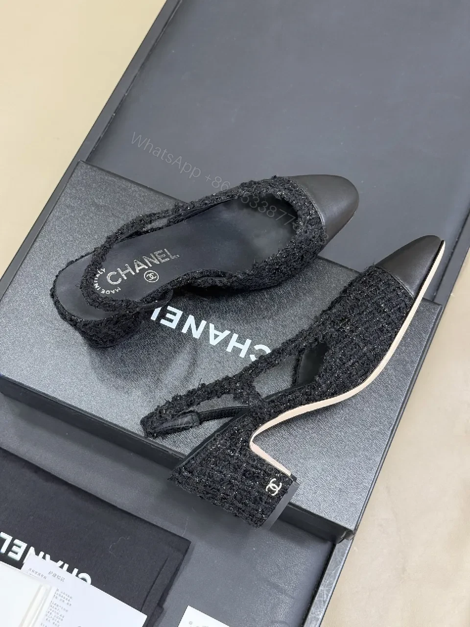 View 8 of Refined Knit Flats: Leather Cap Toe Slip-On Shoes