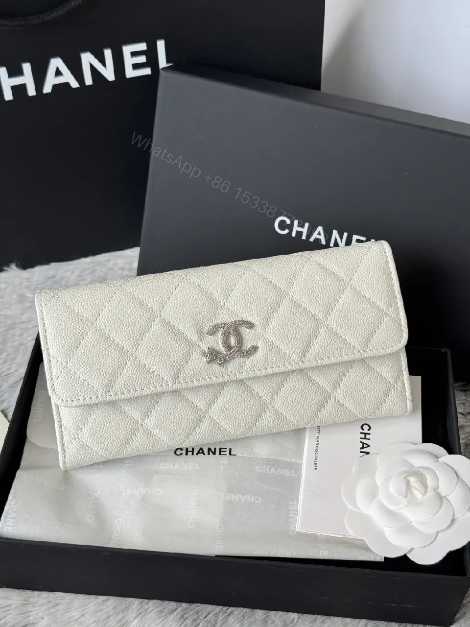 View 8 of Quilted Luxury Wallet: Subtle CC Hardware, Timeless Style