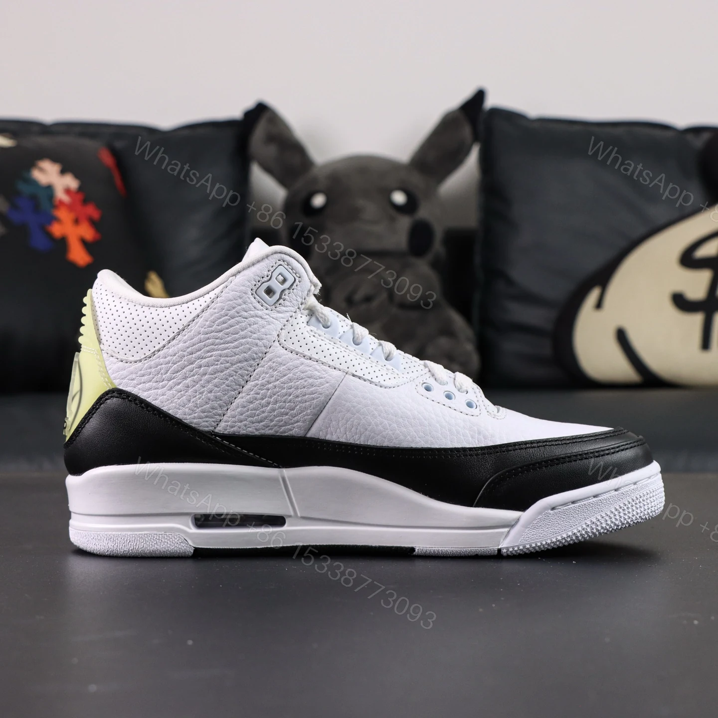 View 2 of Fragment Design x Air Jordan 3 Retro SP ‘white’ Reps