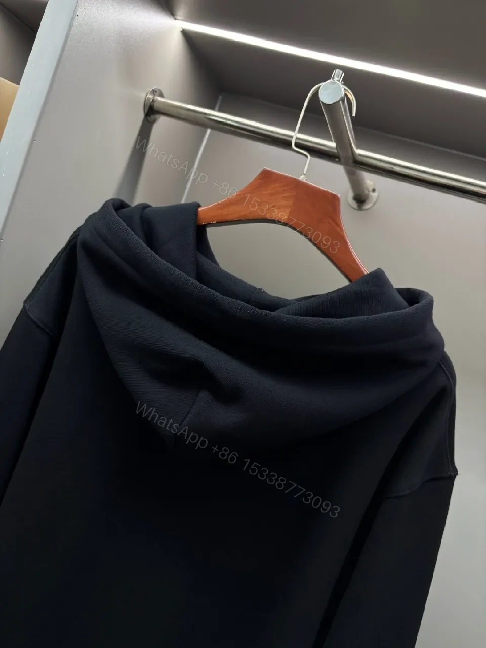 View 7 of Bold Graphic Hoodie: Black Fleece, Luxe Streetwear
