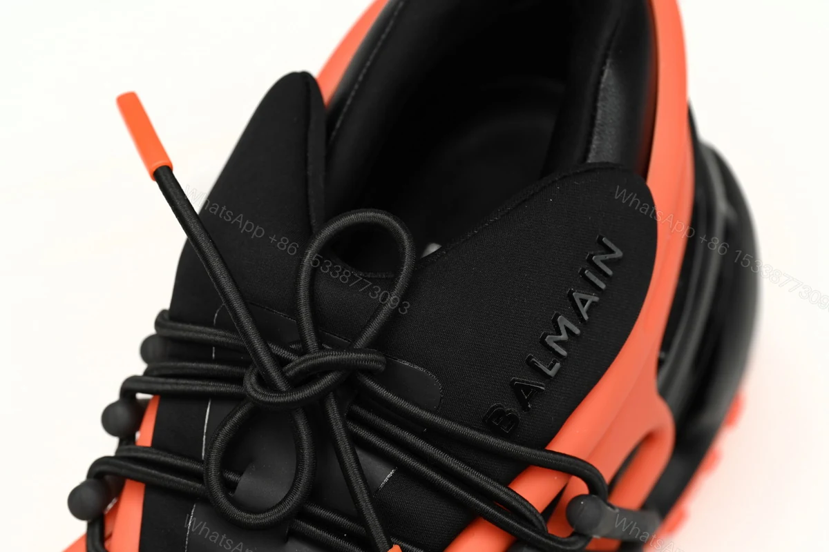 View 8 of BALMAIN Multikolor Buty sportowe Black orange YM1VJ309