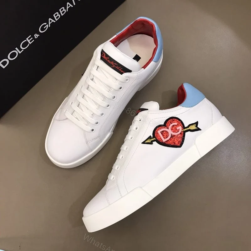 View 4 of DOLCE & GABBANA WHITE HEART SNEAKERS – DG31