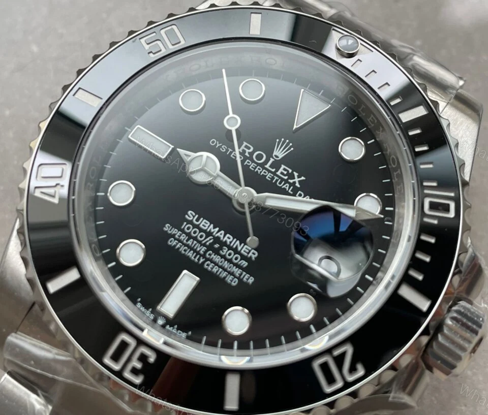 View 9 of VSF FACTORY 1:1 Rolex SUBMARINER SUB DATE SUBMARINER 41MM 126610 LN BEST EDITION BLACK CERAMIC 904L STEEL VS3235