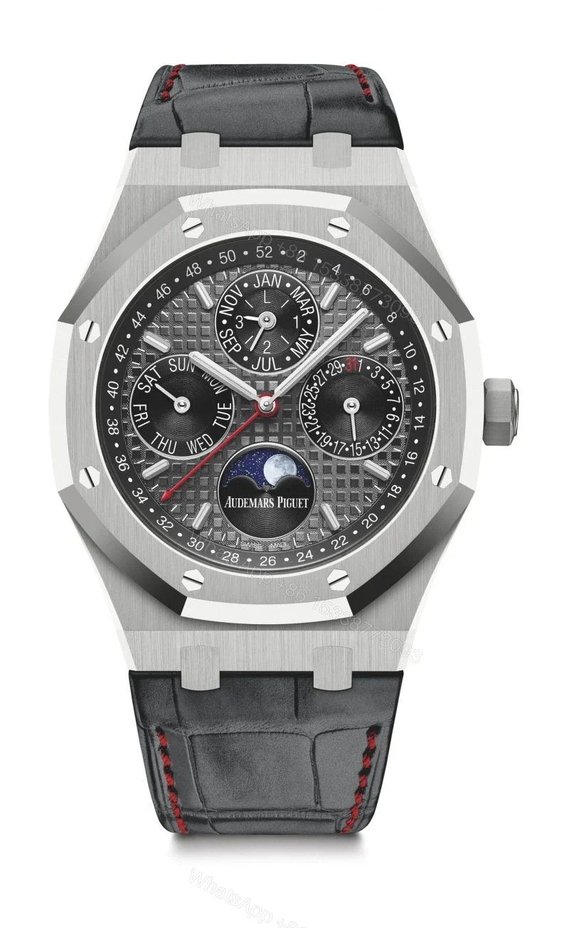 View 11 of Replica Audemars Piguet Royal Oak Perpetual Calendar Gray 26609TI.OO.1220TI.01