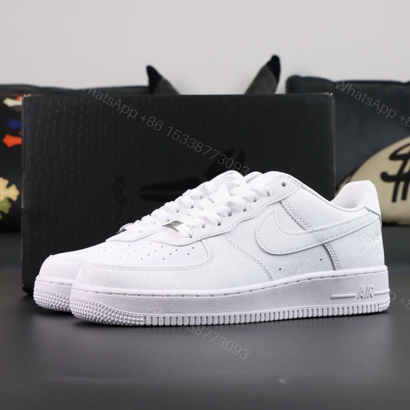 Kobe Bryant Air Force 1 Forever White Reps — view 1