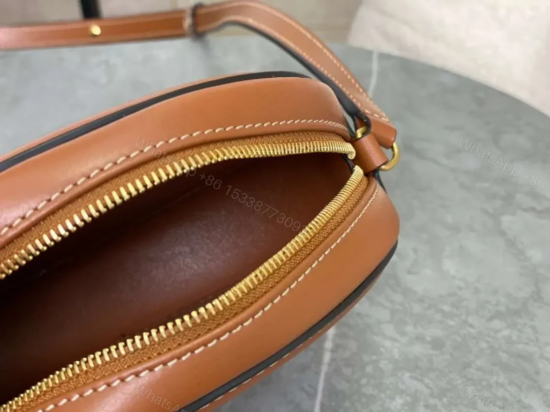 View 4 of Celine Mini Handbag Replica 11 Brown Soft Leather 16×12.5x4cm
