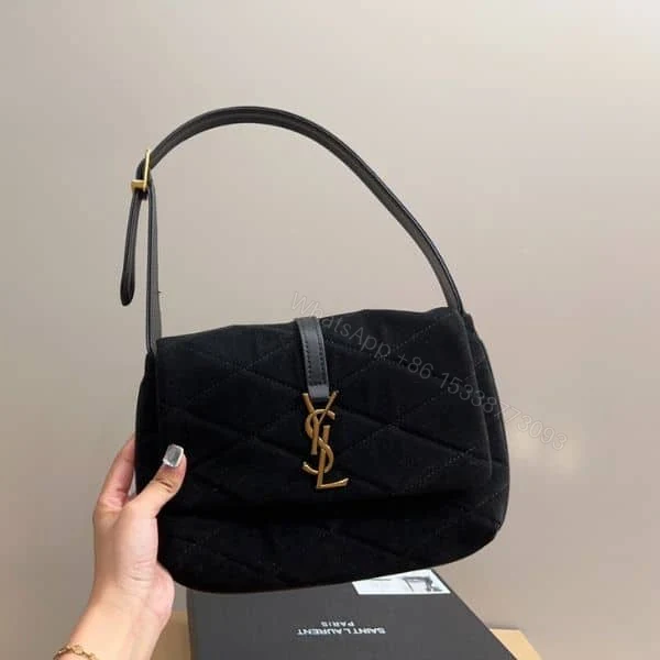 View 2 of Saint Laurent Le 5 À 7 Hobo Bag Black 27Cm