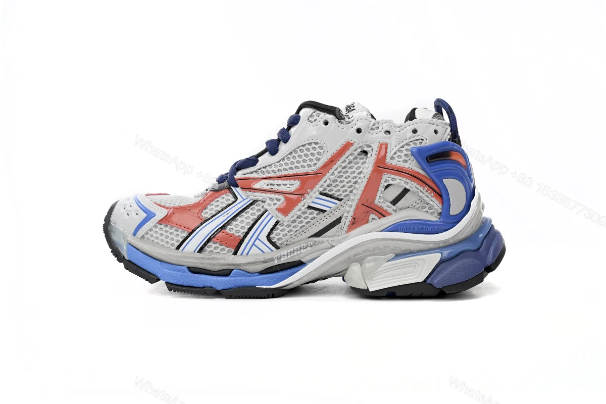 View 8 of Balenciaga Runner White Blue Orange 677402 W3RB6 1264