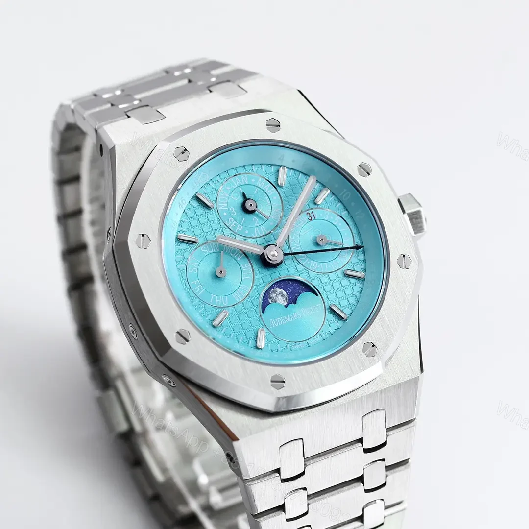 View 2 of 8F Factory Audemars Piguet Royal Oak Perpetual Calendar Watch – Blue Dial, Stainless Steel, 41mm