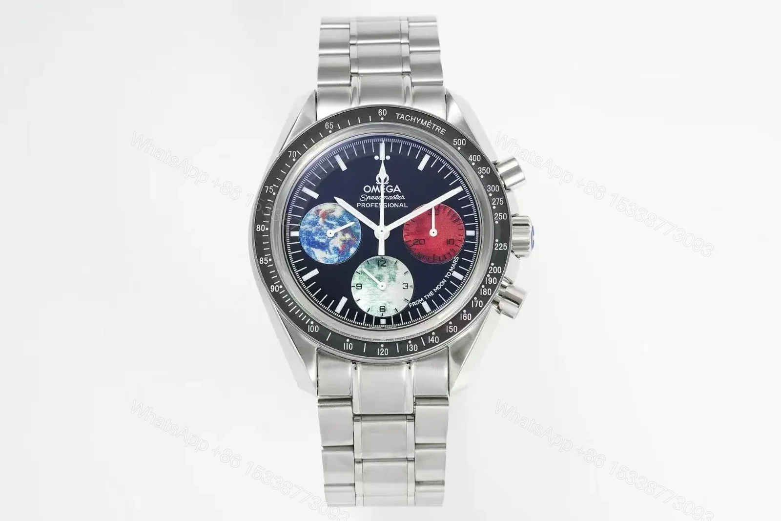 View 2 of Swiss Clone Replica Omega Speedmaster Moonwatch