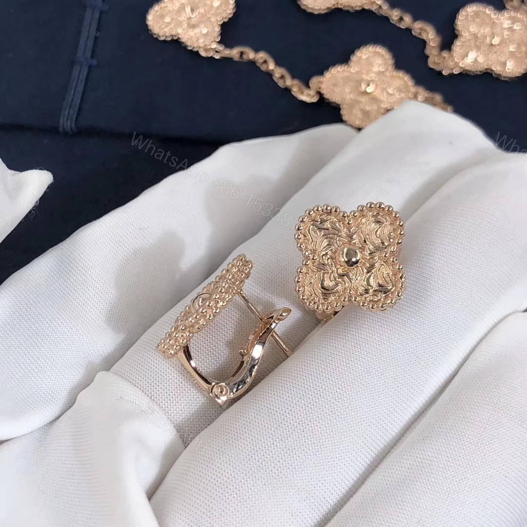 View 2 of Van Cleef & Arpels Vintage Alhambra Earrings