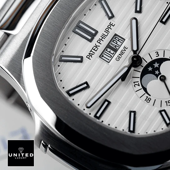 View 8 of Patek Philippe Nautilus White Dial Replica