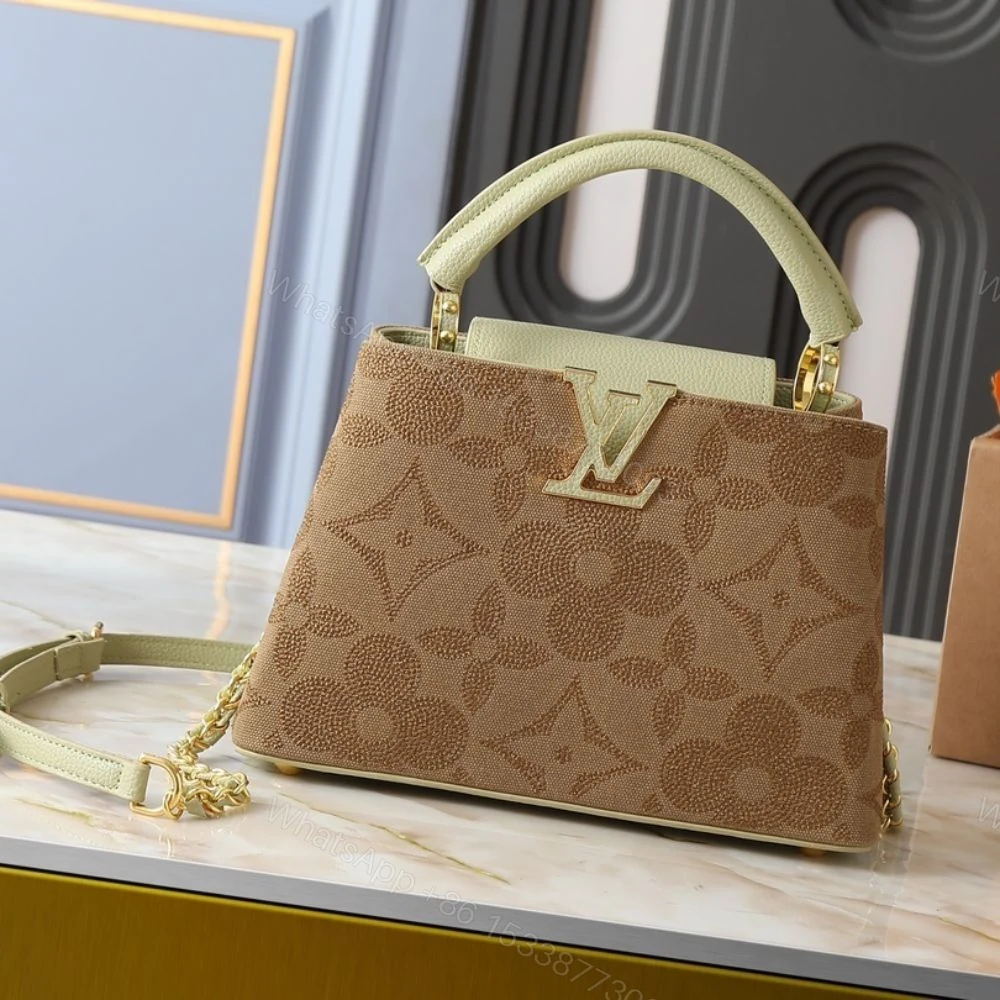 View 2 of Louis Vuitton Capucines BB Green Brown 27cm