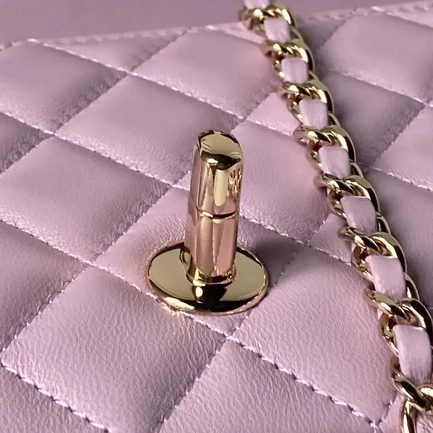 View 4 of Lilac Quilted Leather Bag, Gold Hardware, Structured Chic, Turn-Lock Tote