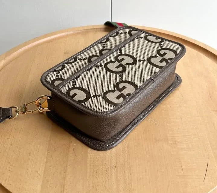 View 6 of Gucci Knockoff Jumbo GG Mini Camera Bag 696075