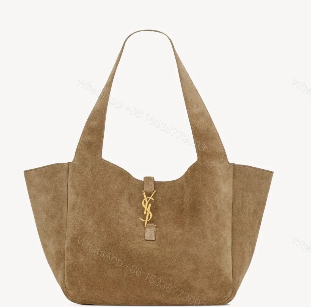 View 2 of Saint Laurent Tote Le 5 à 7 Bea in suede