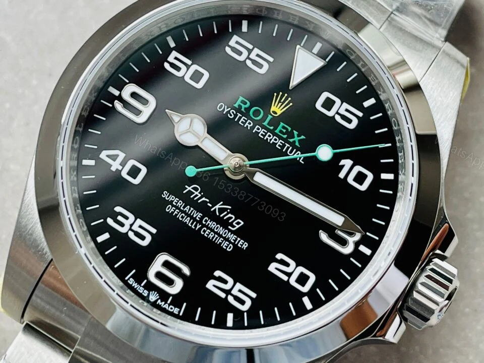 View 3 of JVSF Factory 1:1 Rolex Air-King 40mm 126900 904L SS Black Dial VR3230