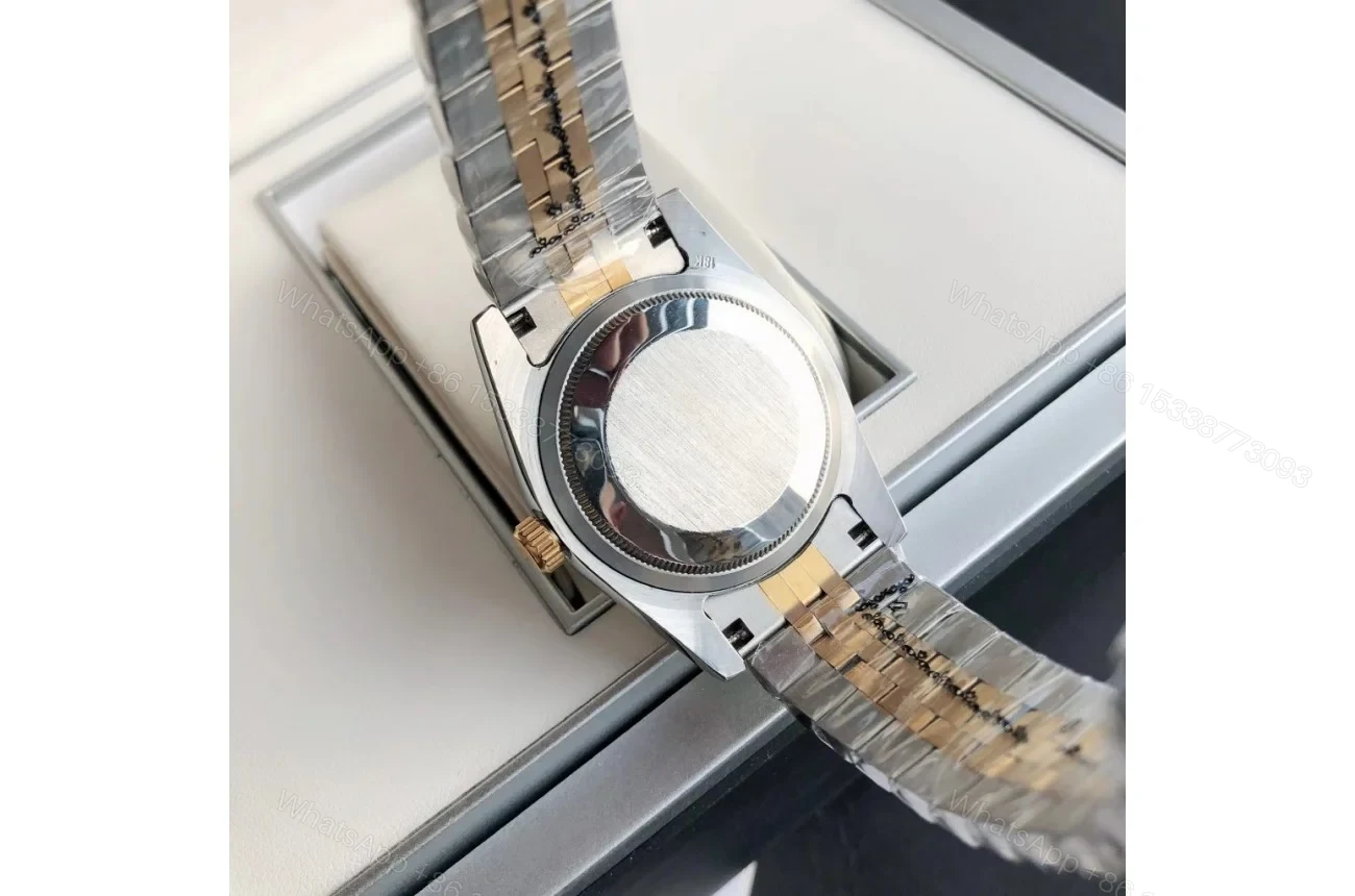 View 8 of Replica Rolex Datejust RG/SS Jub Green/Dial 36/28 mm