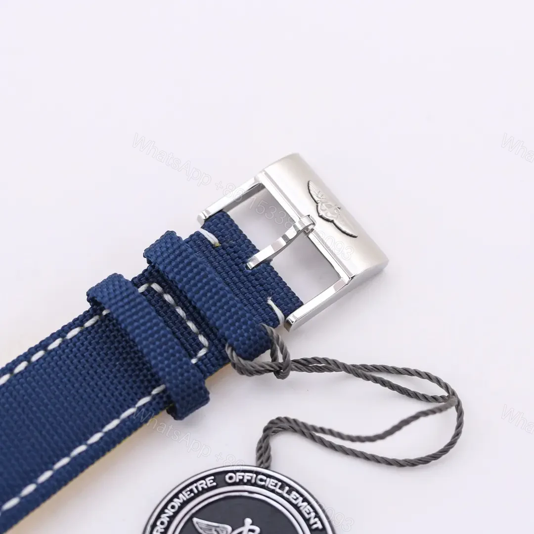 View 2 of JF Factory Breitling Avenger B01 Chronograph 45mm Stainless Steel Watch – Blue Dial, Blue Strap