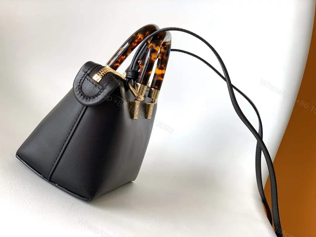 View 6 of Bold Logo, Leather, Minimalist, Gold Hardware Bag, Mini Bag