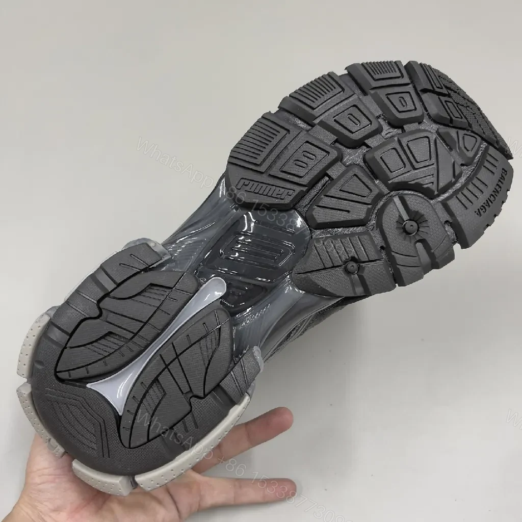 View 3 of Chunky Texture Sneakers: Suede-Mesh Comfort, Luxe Streetwear