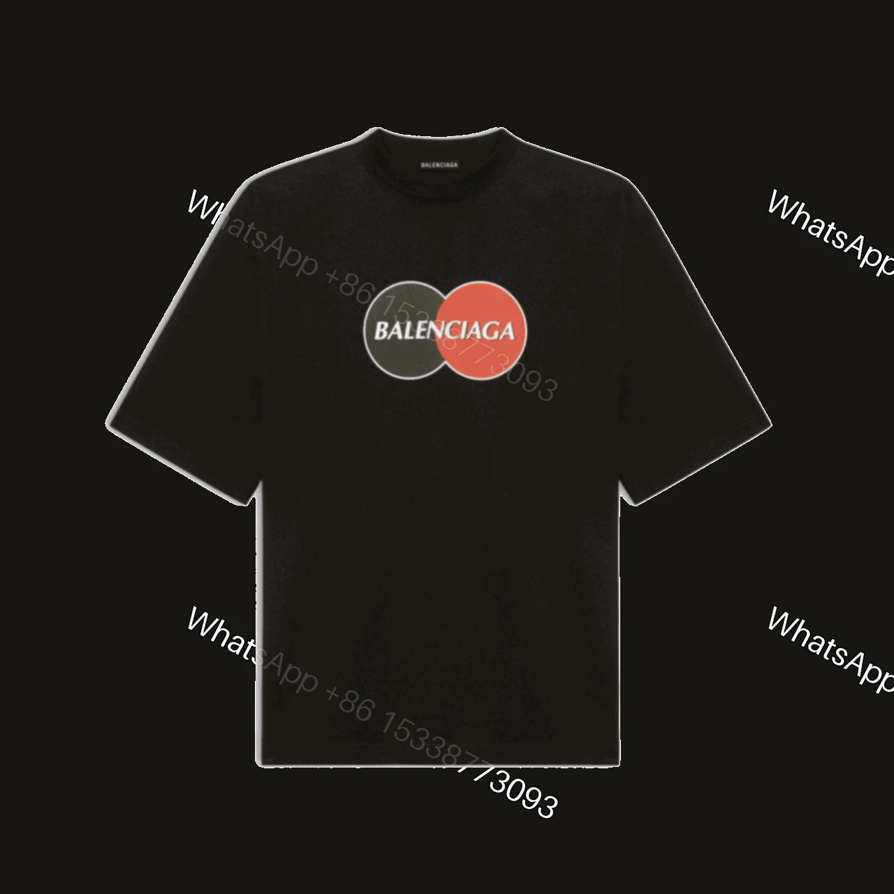 BALENCIAGA UNIFORM LARGE FIT T-SHIRT IN BLACK VINTAGE JERSEY – BB40 — view 1