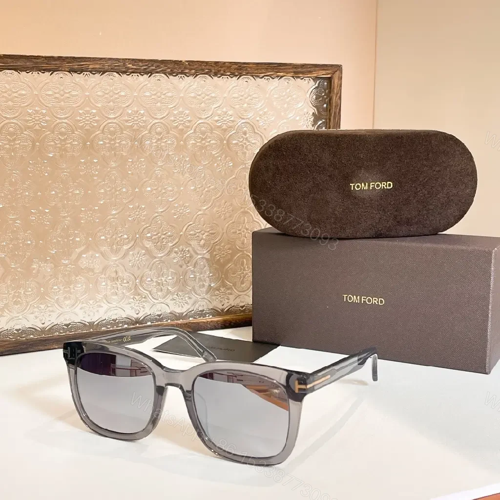 View 9 of Glossy Black Acetate Sunglasses, Modern Rectangular Style, Polarized Lenses