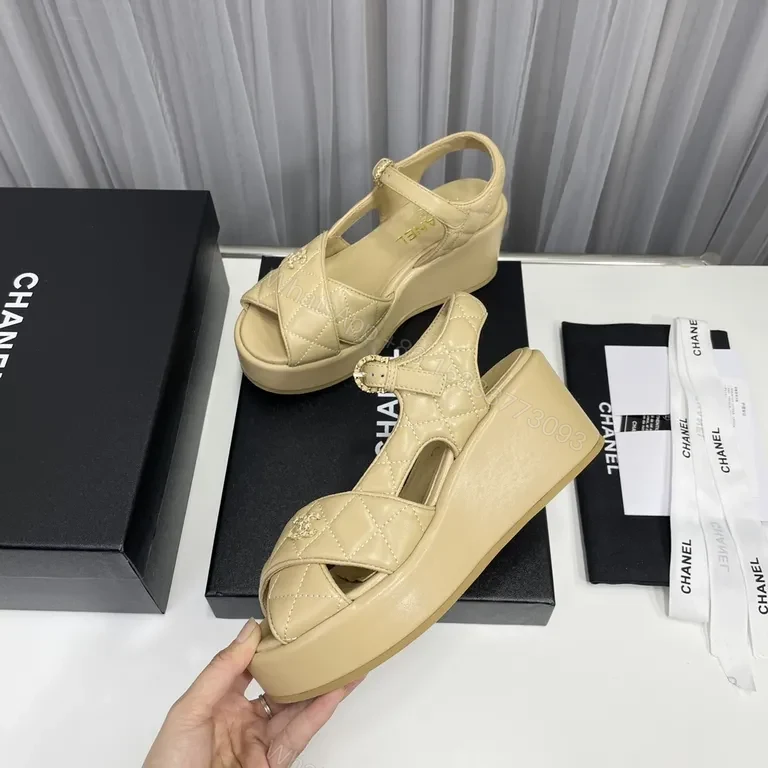 View 8 of Chanel-Style Quilted Sandals: Lux Comfort Elevation