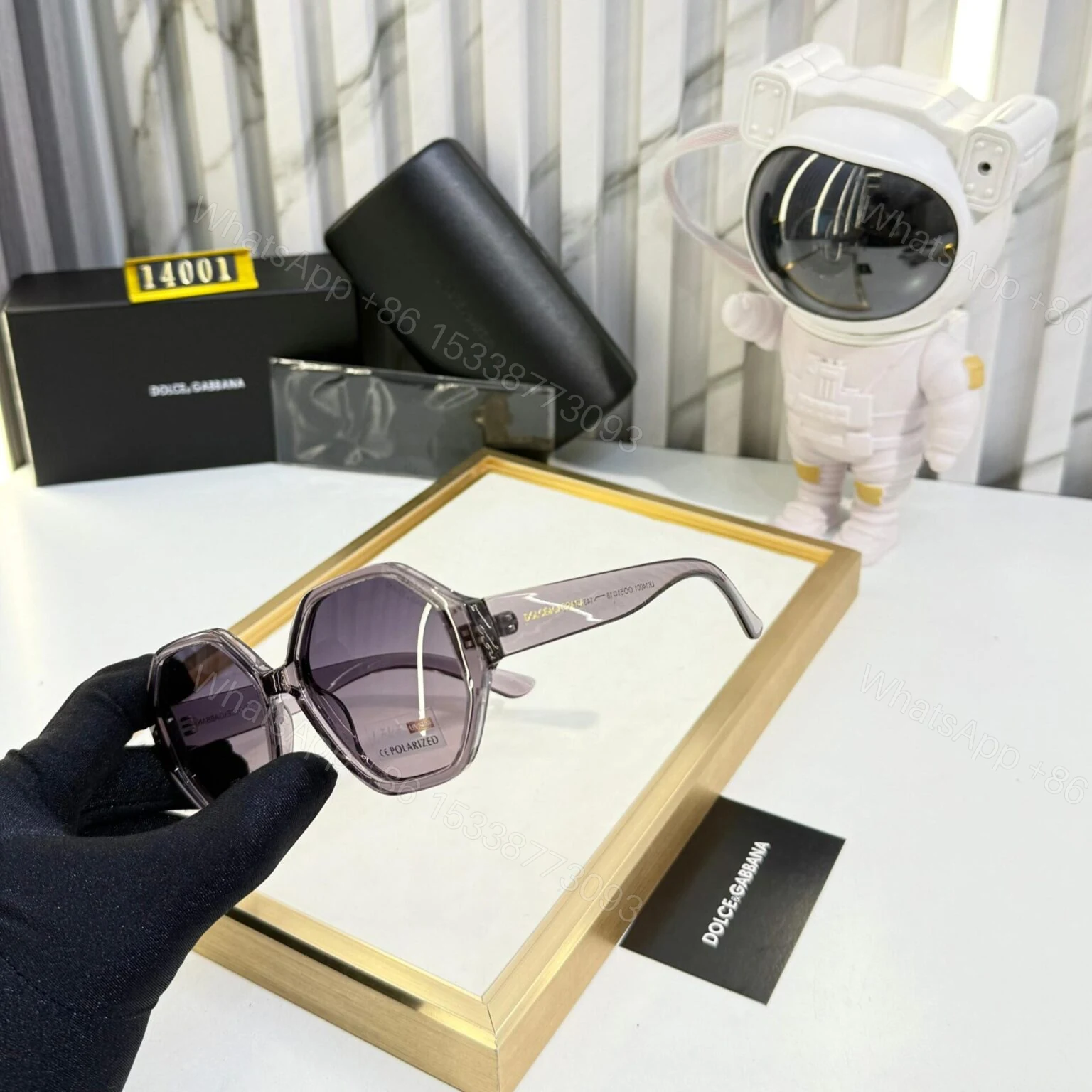 View 2 of D&G Women Sunglass Black UV Protection One Size