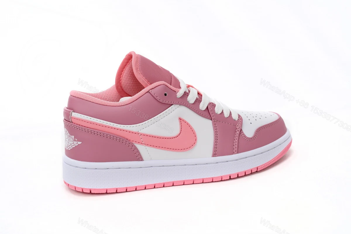 View 7 of Air Jordan 1 Low Pink White 553560-616