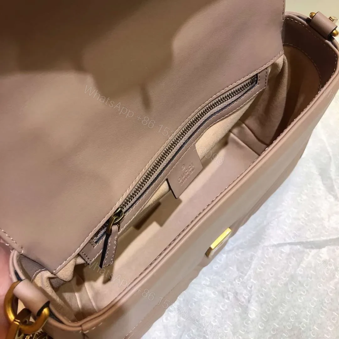 View 8 of Gucci Marmont Top Handle Like Auth Women’s Handbag with Gold Buckle 27cm