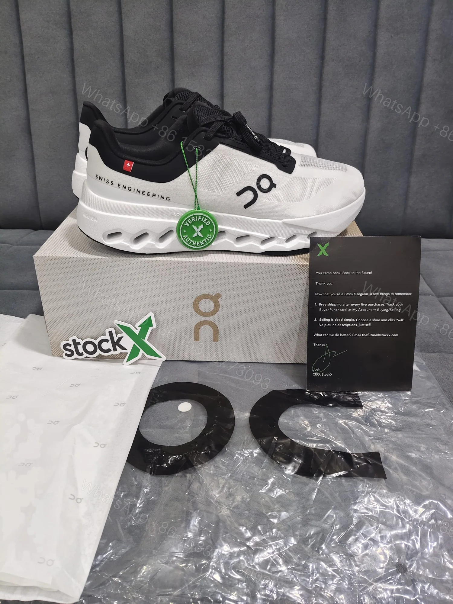 View 2 of FIRST COPY On Running Cloud Surfer Next White Black