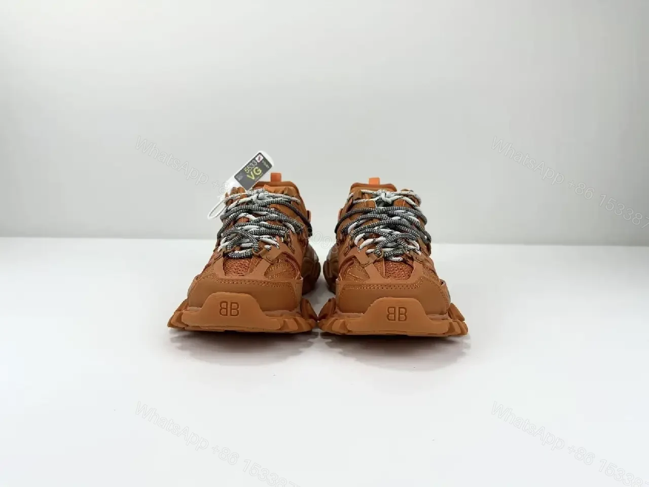 View 6 of Chunky Leather-Texture High-Tops with Rugged Outsole