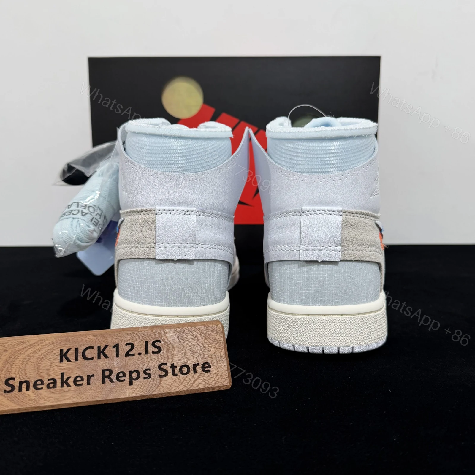 View 7 of Virgil Abloh ArchiveTM x Air Jordan 1 High OG “Alaska” Reps