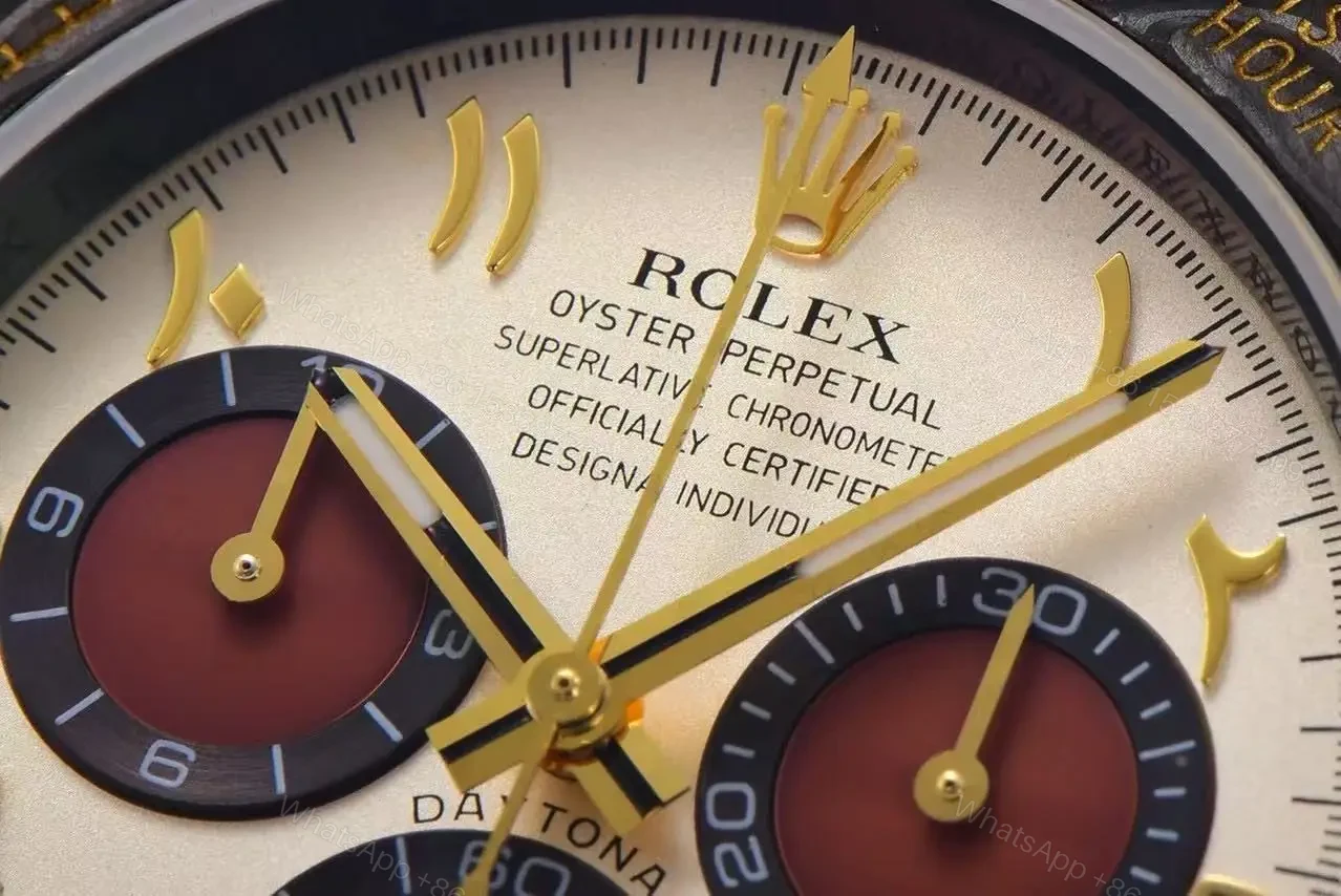 View 5 of Replica DiW Rolex Cosmograph Daytona Volcano CarboQuartz