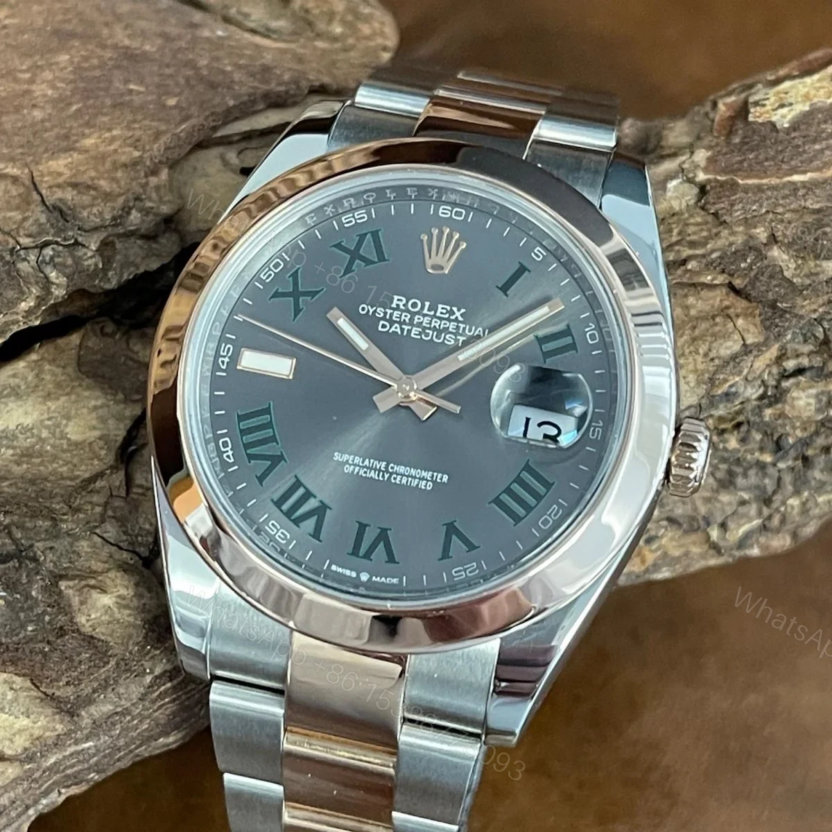 Replica Rolex Datejust 41 Grey Dial Jubilee — view 1