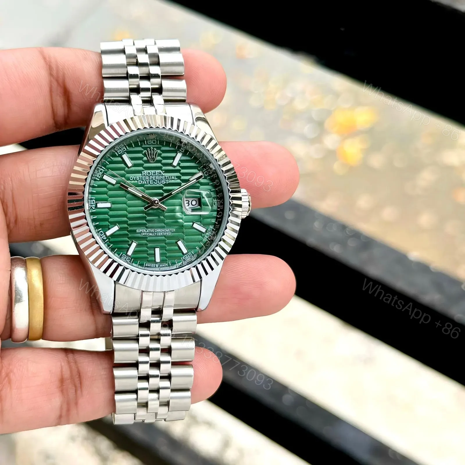 View 3 of Rolex Green Motif Face Dial