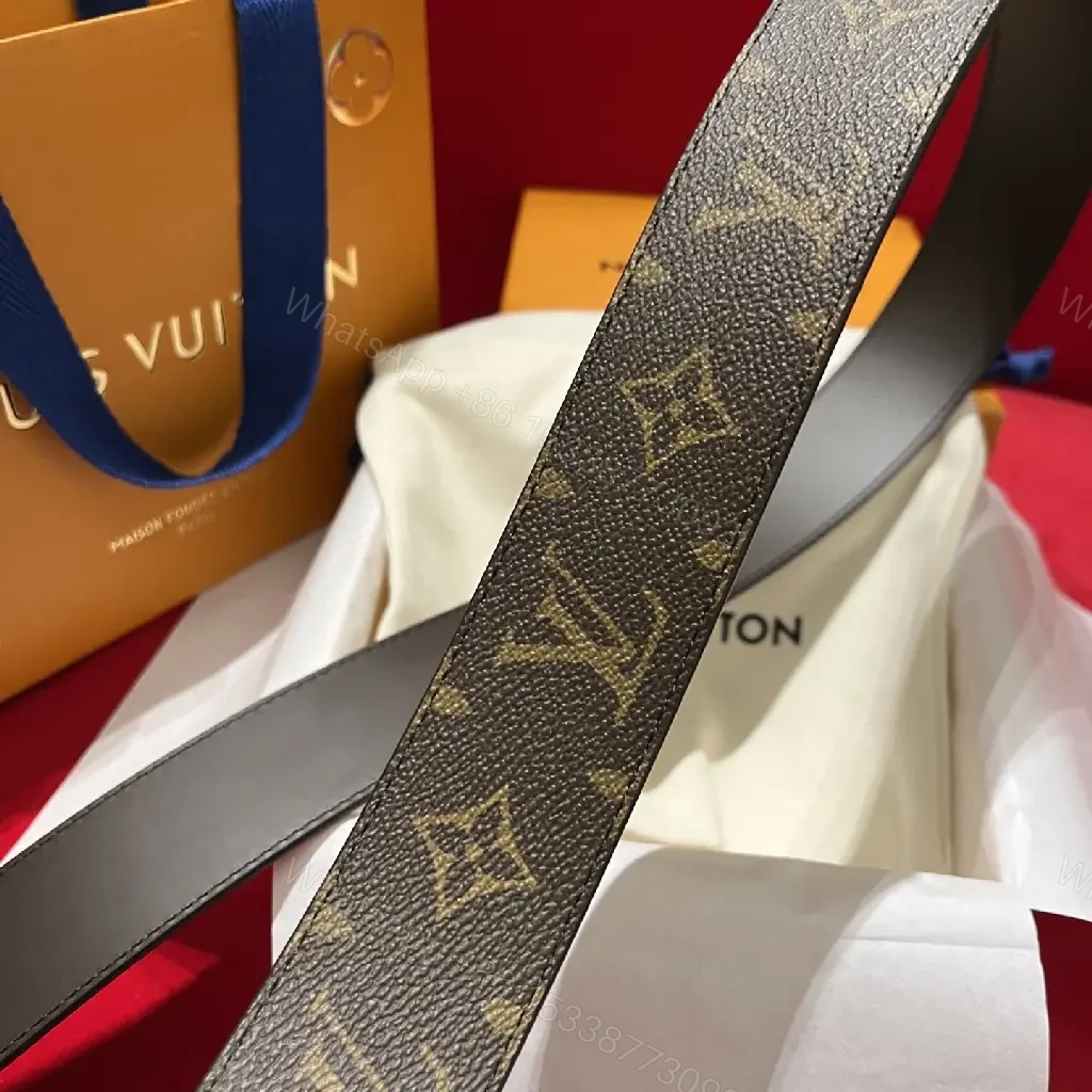 View 2 of Brown Canvas Belt with Gold Hardware – Modern Lux Design