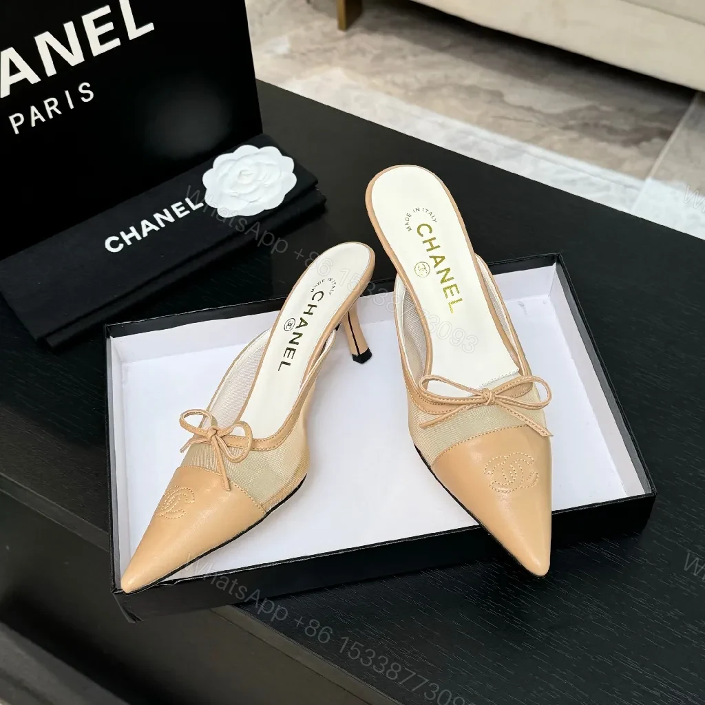 View 3 of Chic Nude-Patent Mule with Sculpted Block Heel