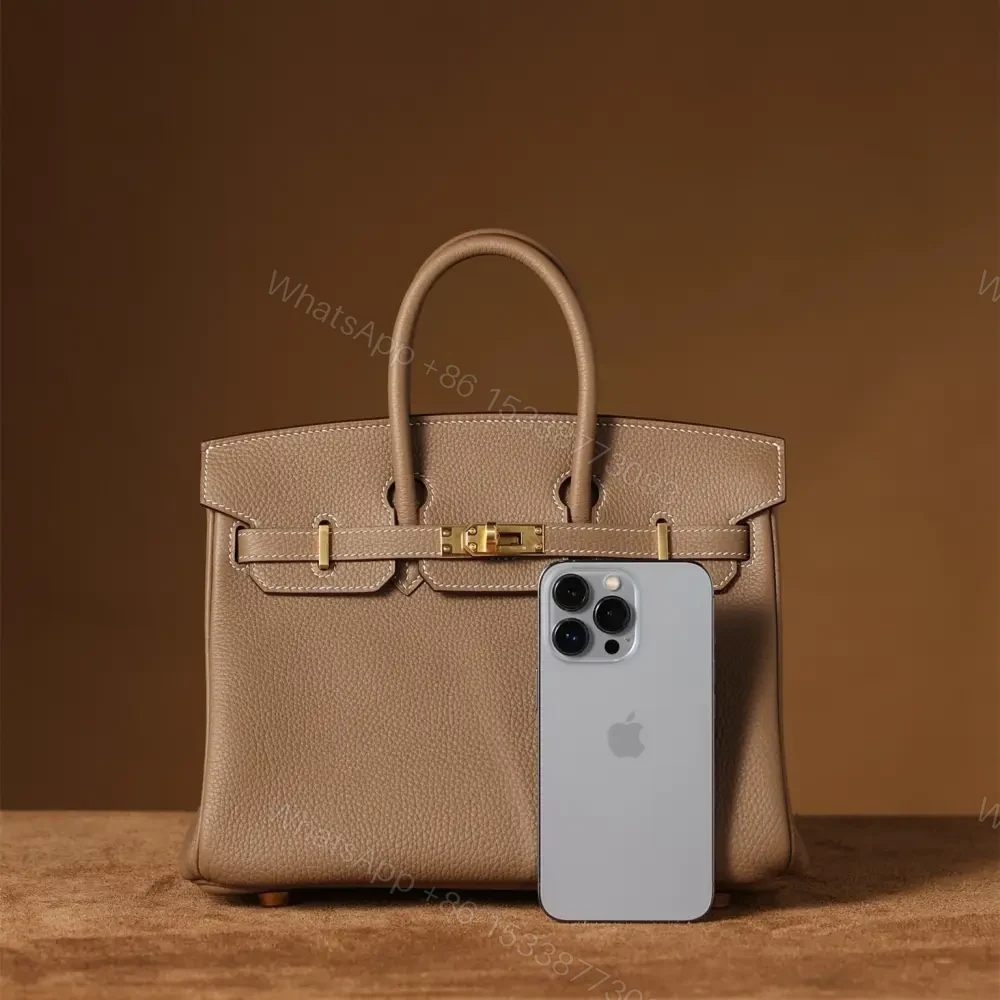 View 3 of 高仿Hermes*Birkin25大象灰金扣免檢版