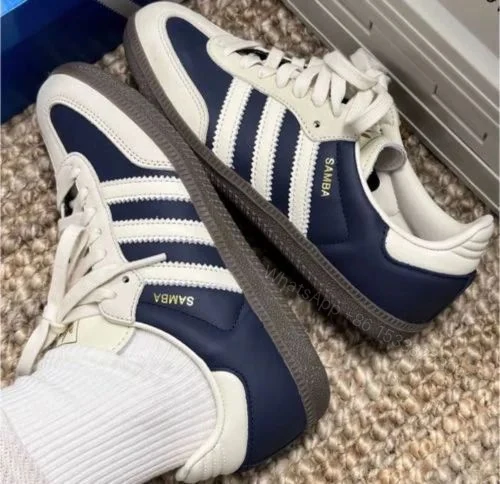 View 6 of FIRST COPY ADIDAS ORIGINALS SAMBA NAVY WHITE