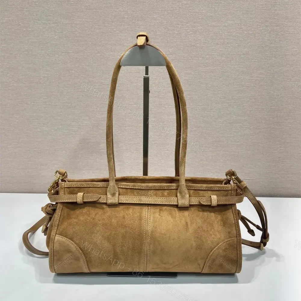 View 2 of 高仿Prada*Bonnie系列1BA426手提單肩包棕色小號免檢版